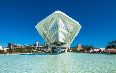 Das futuristische Museu do Amanhã am Hafen von Rio de Janeiro ist ein "Museum der Dritten Generation" und widmet sich den Themen der Zukunft. (Foto: AdobeStock - Bernard Barroso 474944354)